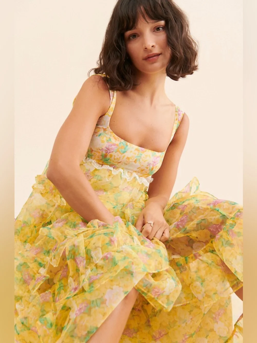 For Love & Lemon Vikki Sheer Maxi Dress - Picture 3 of 8